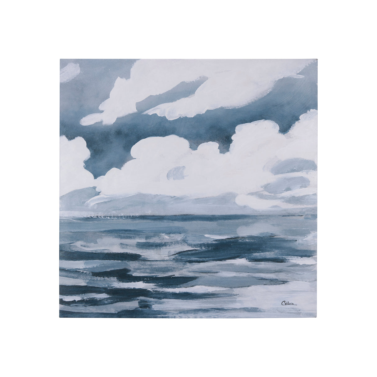 Clouds and sea II by Mercana Studio a Hand Embellished Textured Canvas from Mercana - Luna Furniture