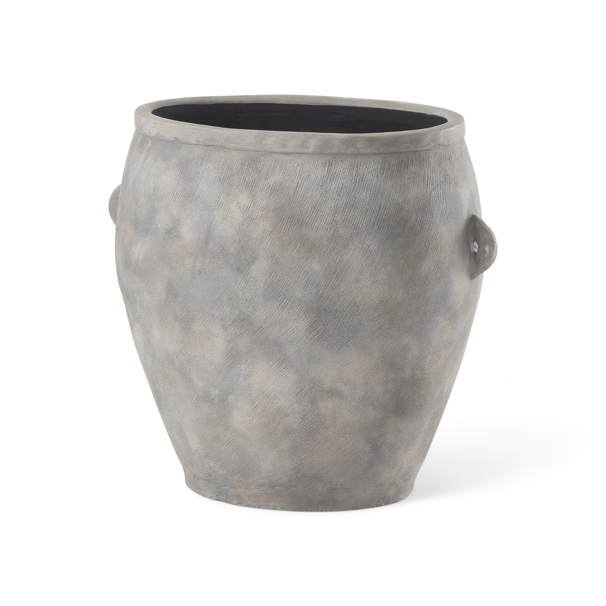 Zuma 27.2L x 18.1W x 24.4H Light Gray Ceramic Floor Vase from Mercana - Luna Furniture
