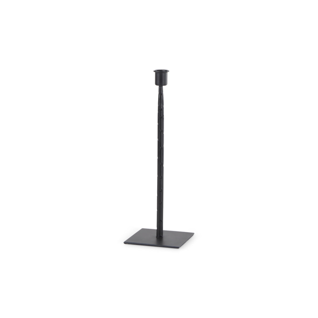 Porter 4.5L x 4.5W x 12.0H Small Black Iron Candle Holder from Mercana - Luna Furniture