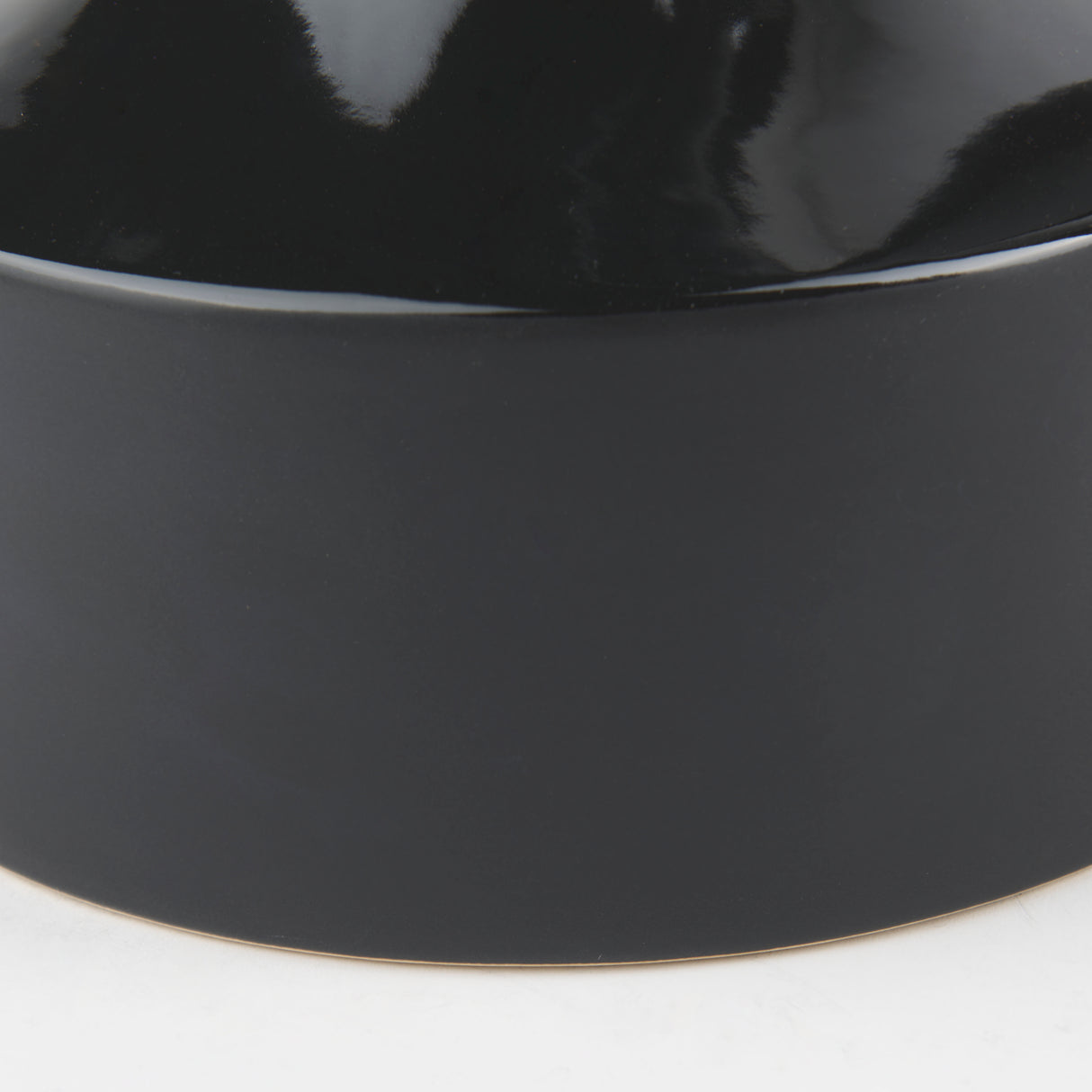 Burton 13.1H Large Glossy and Matte Black Ceramic Jug Vase from Mercana - Luna Furniture