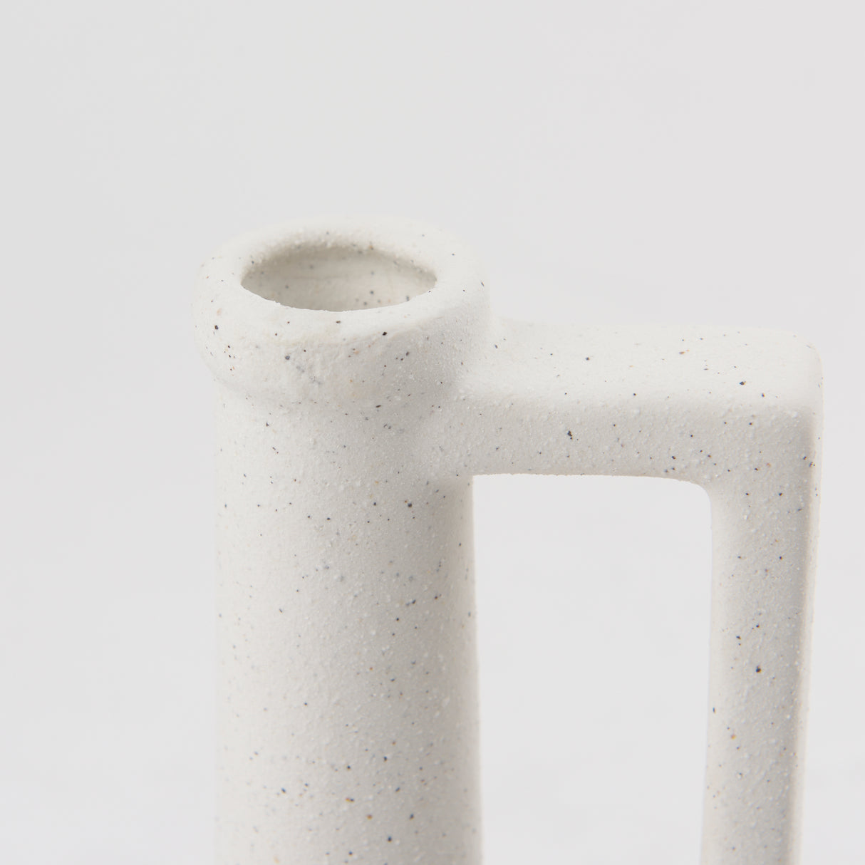 Burton 10.8H Small White Ceramic Jug Vase from Mercana - Luna Furniture