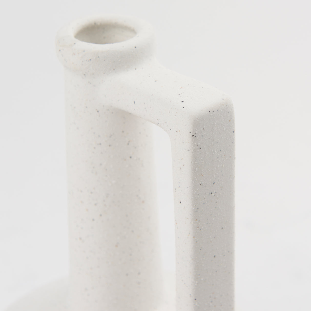 Burton 10.8H Small White Ceramic Jug Vase from Mercana - Luna Furniture