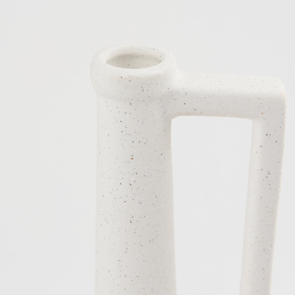 Burton 14.2H Medium White Ceramic Jug Vase from Mercana - Luna Furniture
