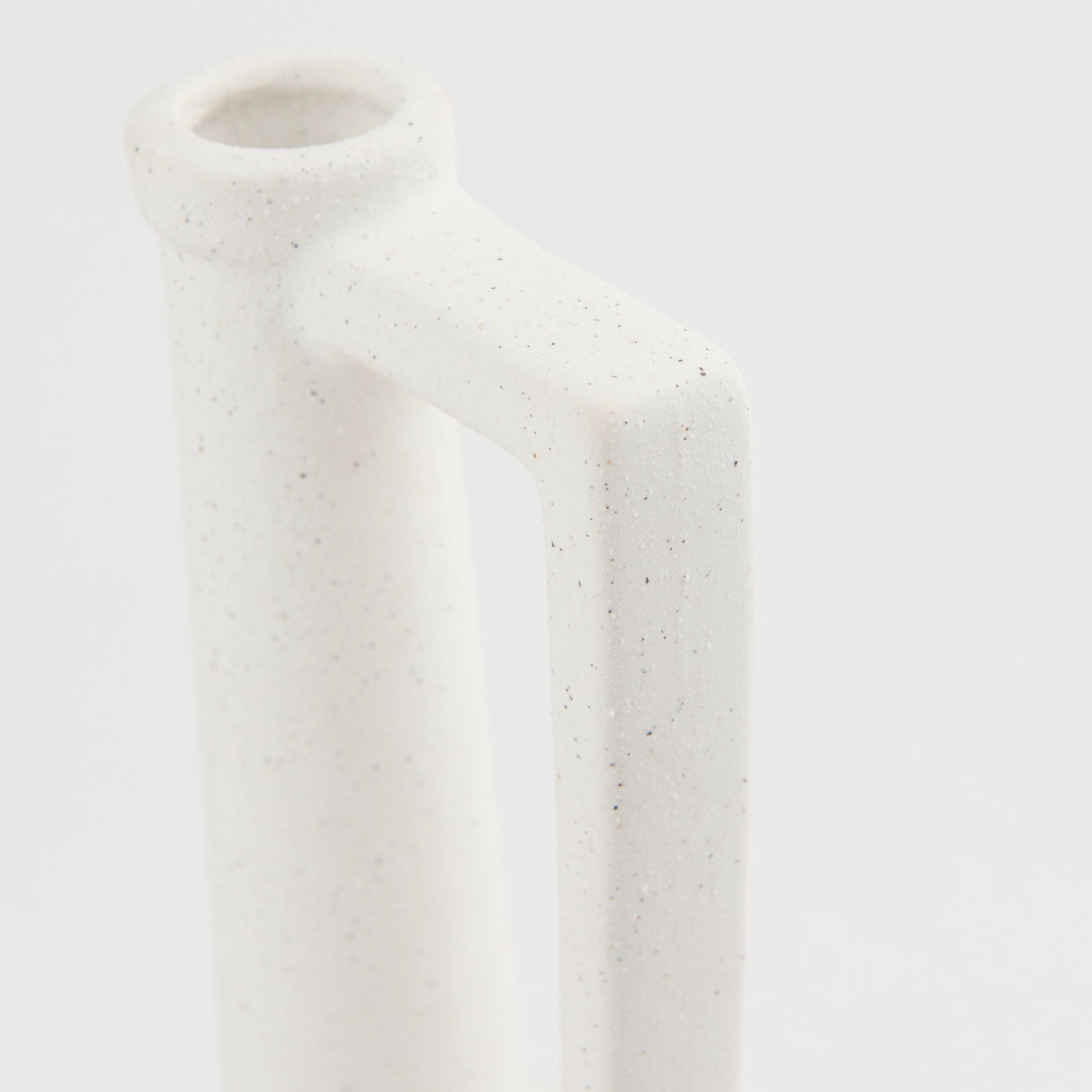 Burton 14.2H Medium White Ceramic Jug Vase from Mercana - Luna Furniture