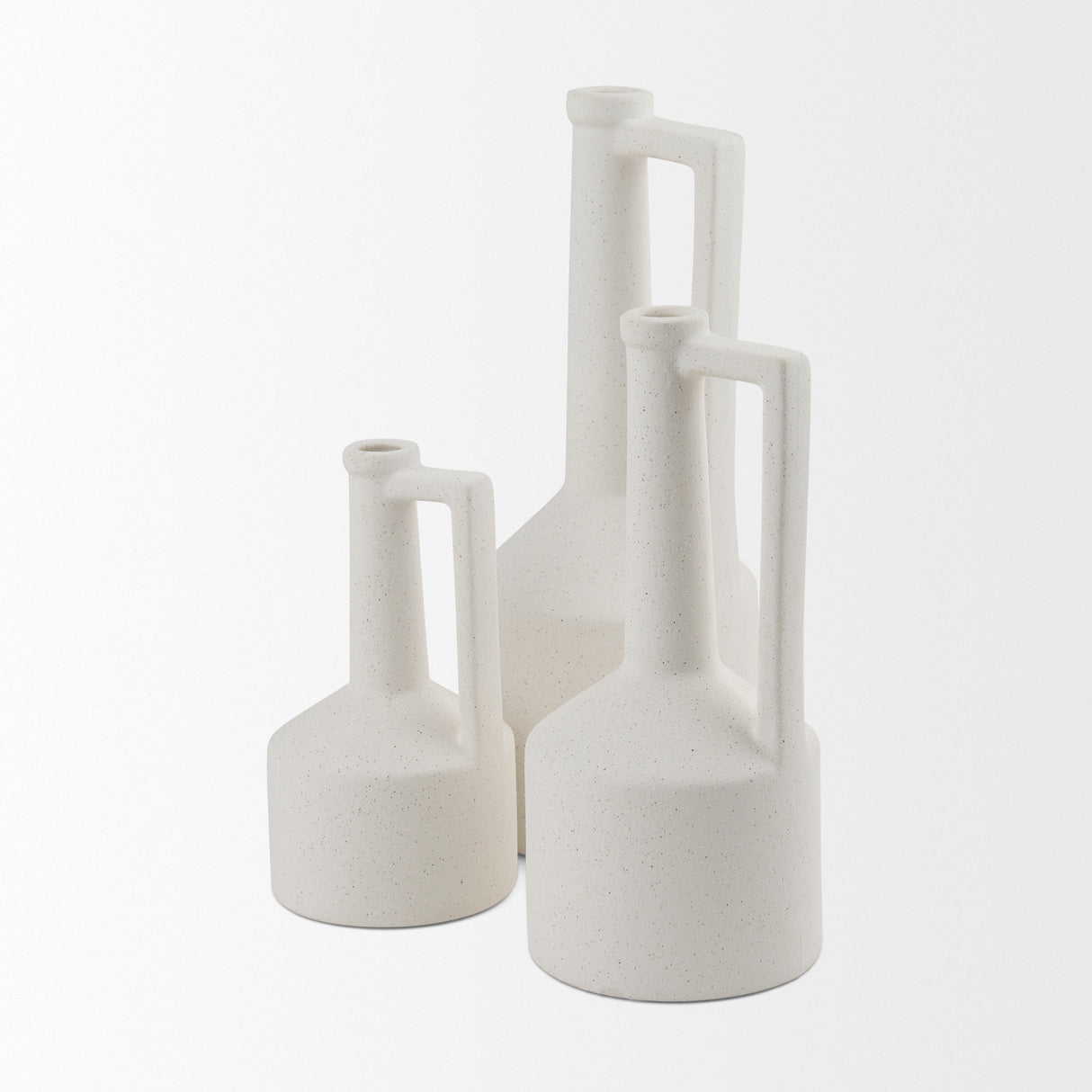 Burton 17.1H Large White Ceramic Jug Vase from Mercana - Luna Furniture