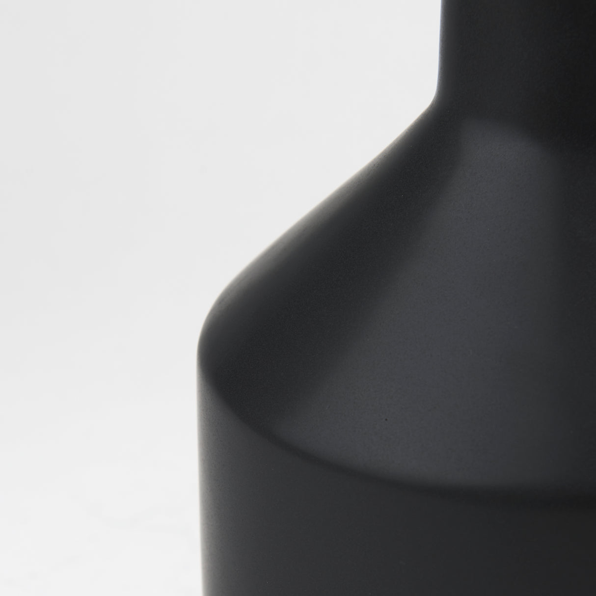 Burton 17.1H Large Matte Black Ceramic Jug Vase from Mercana - Luna Furniture