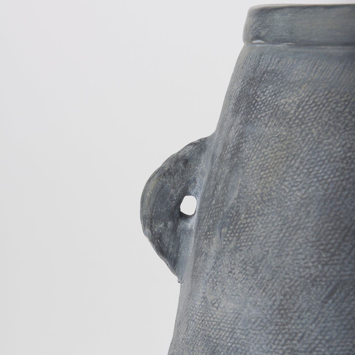 Zuma 27.2L x 20.5W x 31.9H Dark Gray Ceramic Floor Vase from Mercana - Luna Furniture