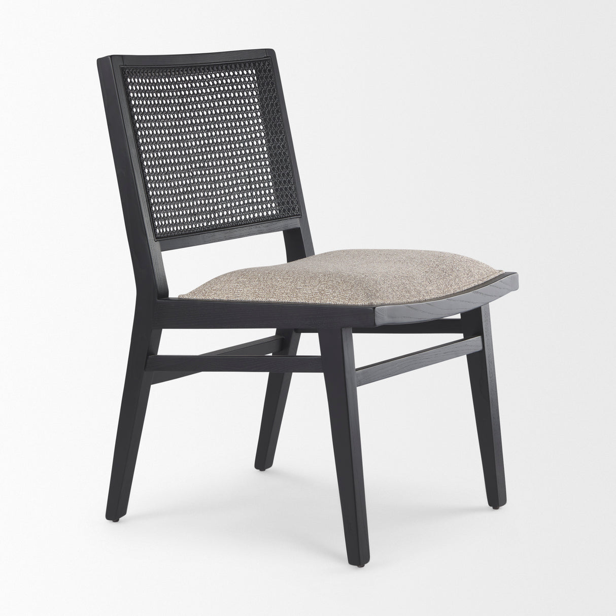 Wynn 20.5L x 24.6W x 34.1H Beige Fabric W/Black Wood Dining Chair, Set of 2 from Mercana - Luna Furniture