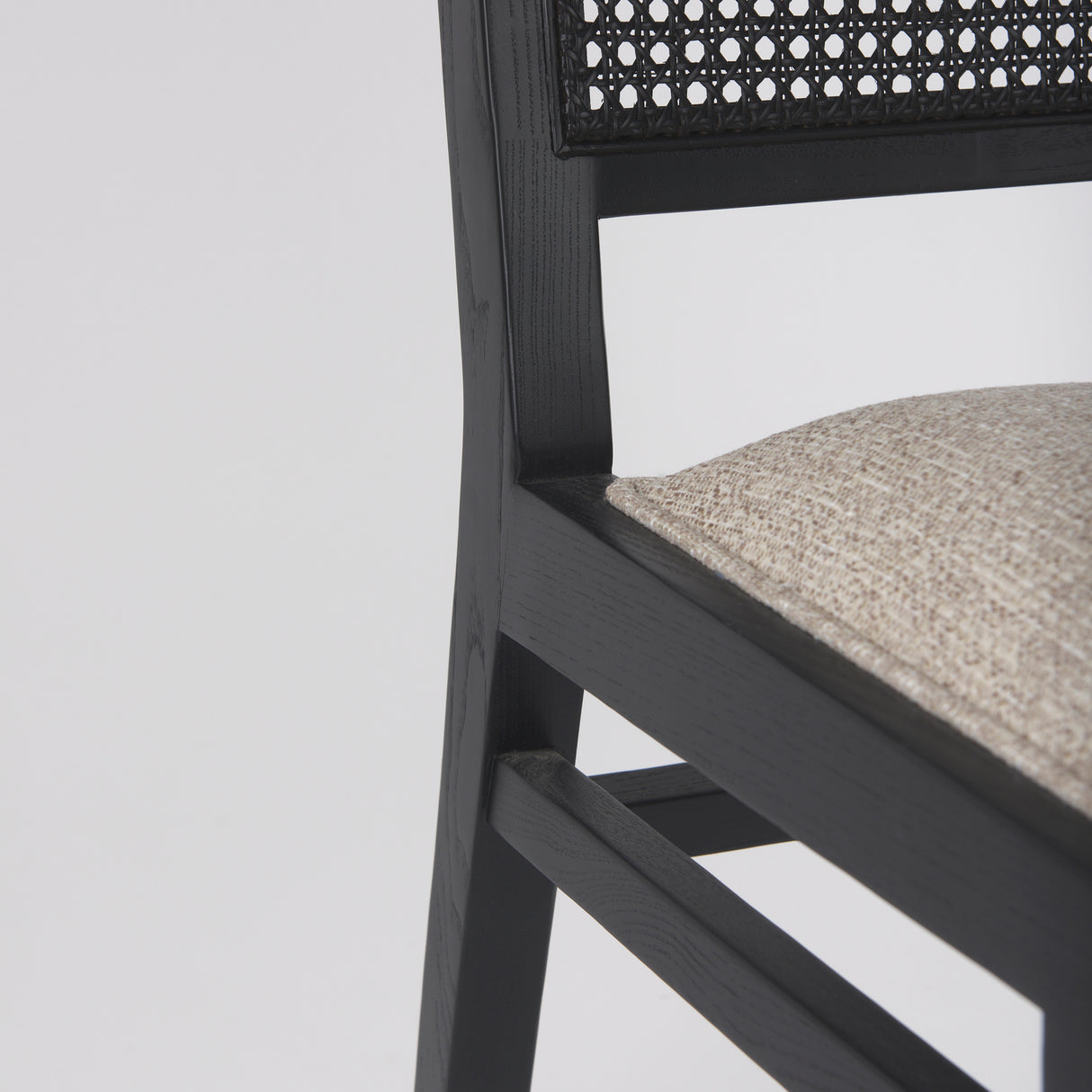 Wynn 20.5L x 24.6W x 34.1H Beige Fabric W/Black Wood Dining Chair, Set of 2 from Mercana - Luna Furniture