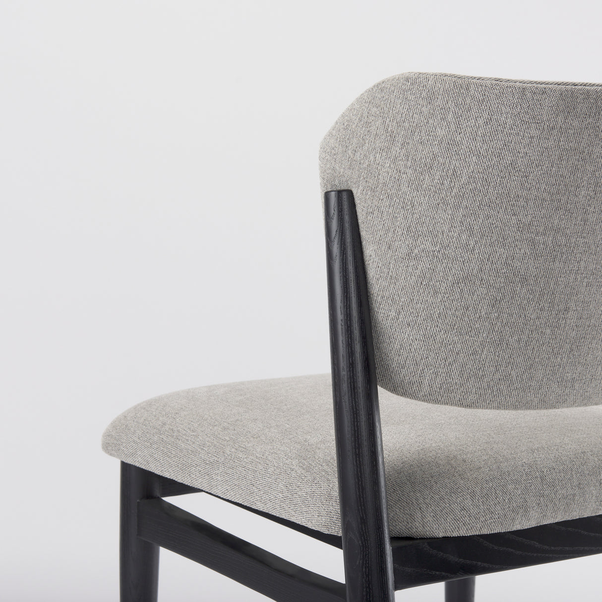 Cline 20.9L x 23.0W x 31.9H Gray Fabric W/Black Wood Dining Chair, Set of 2 from Mercana - Luna Furniture