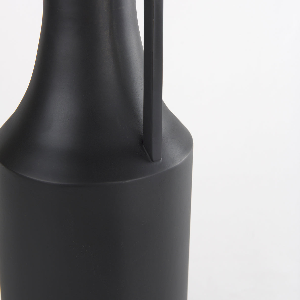 Aubrey Medium 18.0H Black Iron Flower Jug Vase from Mercana - Luna Furniture