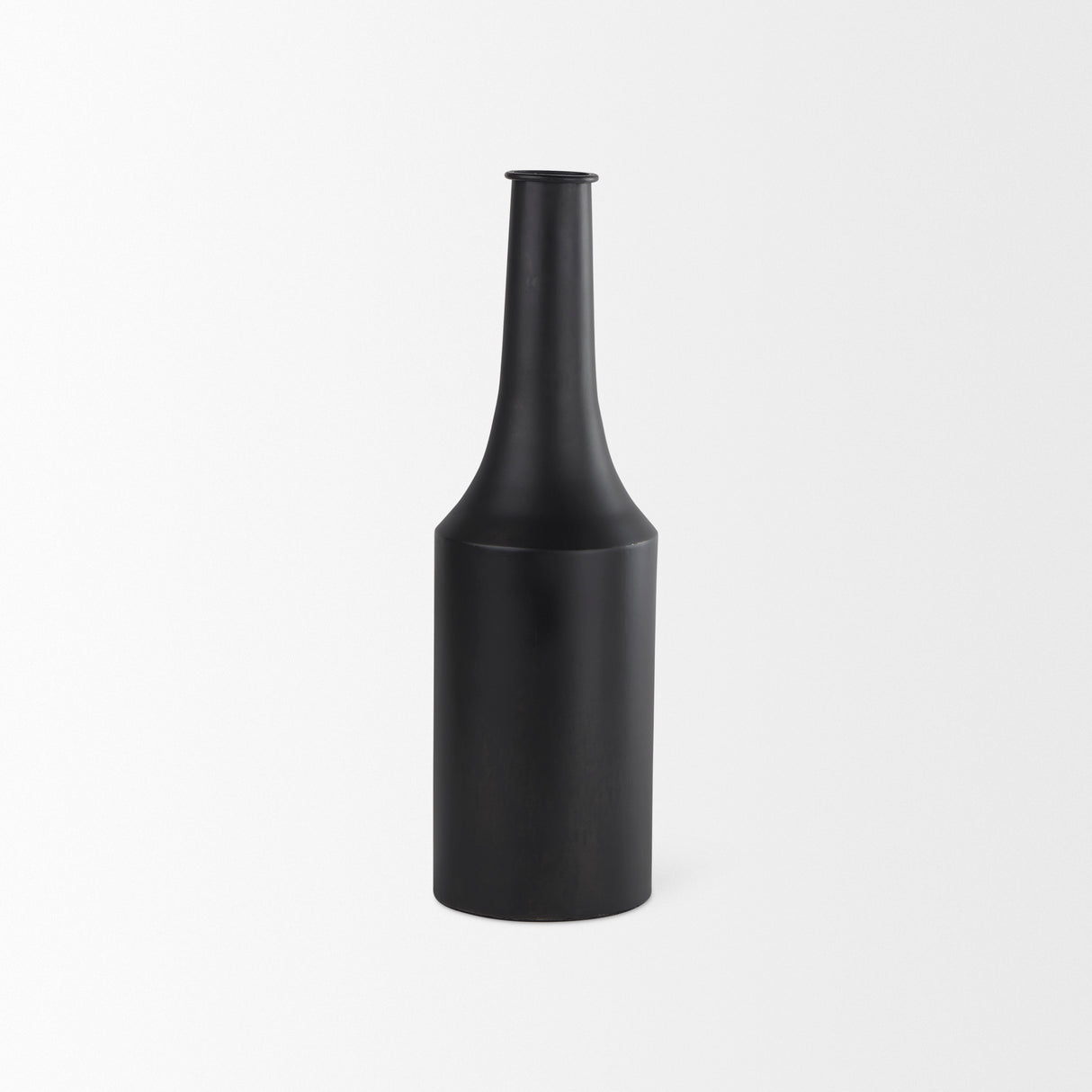 Aubrey Medium 18.0H Black Iron Flower Jug Vase from Mercana - Luna Furniture