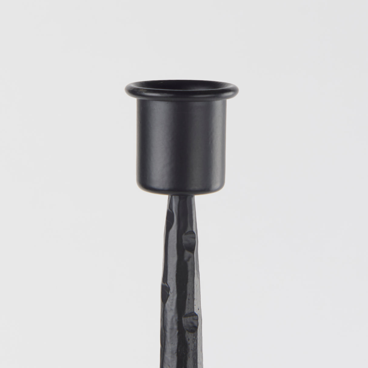 Porter 6.0L x 6.0W x 30.0H Large Black Iron Candle Holder from Mercana - Luna Furniture
