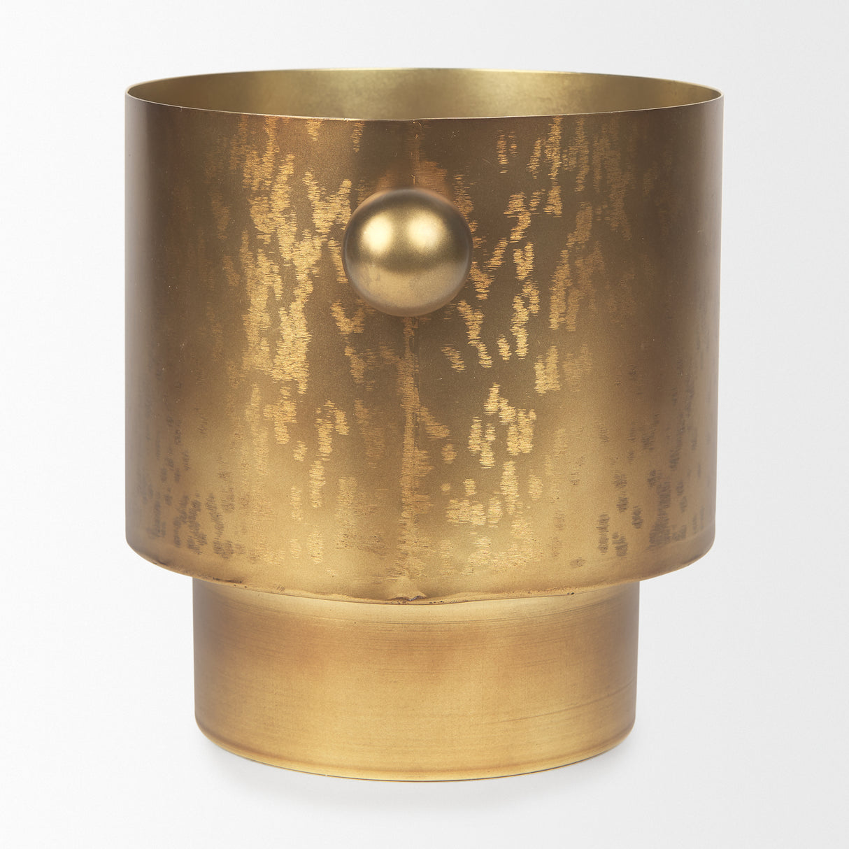 Juno 8.5H Large Gold Iron Vase from Mercana - Luna Furniture