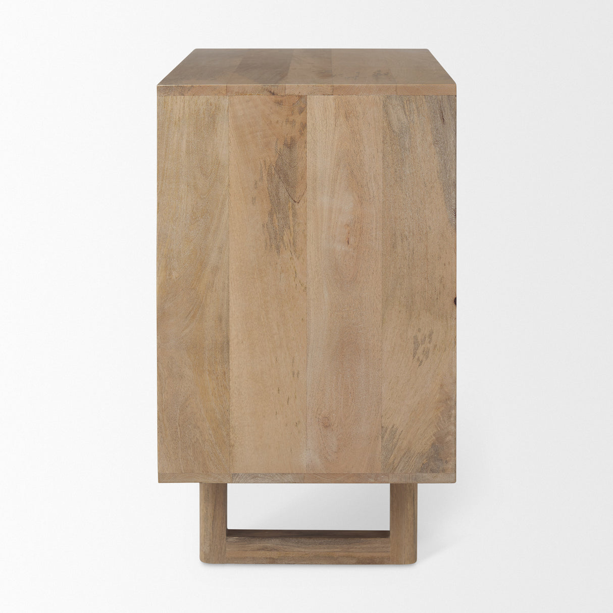 Grier 36" Light Brown Wood w/ Cane 2 Door Accent Cabinet from Mercana - Luna Furniture