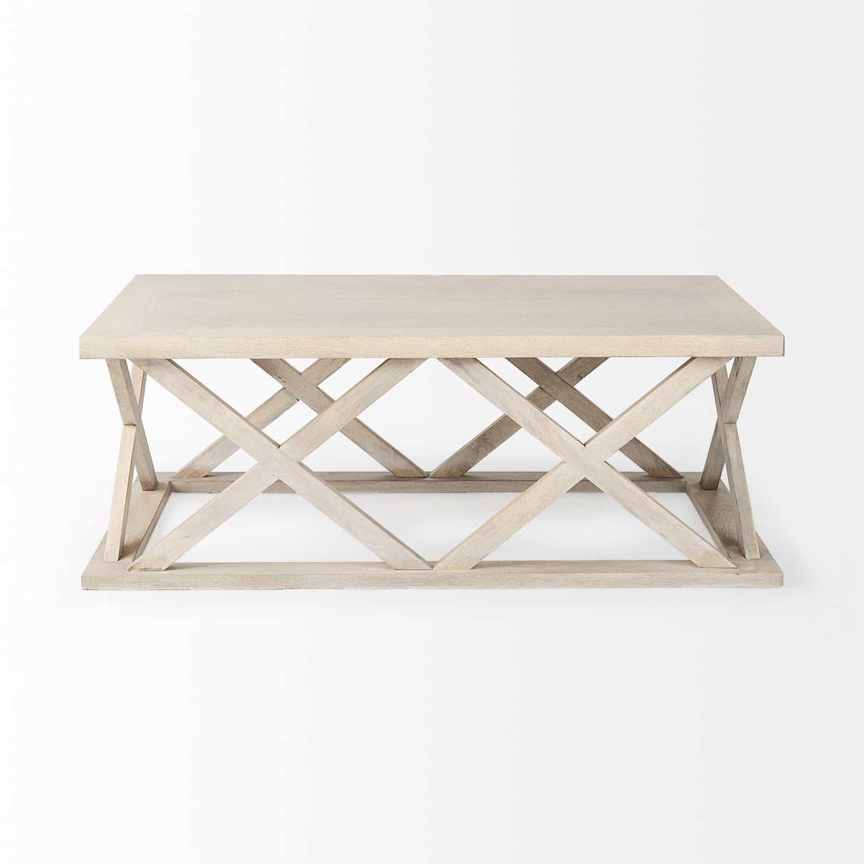 Forsey 48.0L x 28.0W x 17.5H Blonde Wood Rectangular Coffee Table from Mercana - Luna Furniture