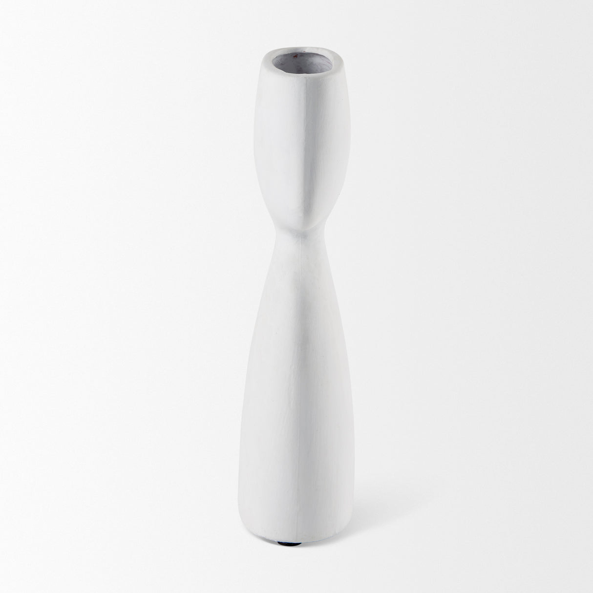 Tatum 11.6H Sculptural White Ceramic Vase from Mercana - Luna Furniture
