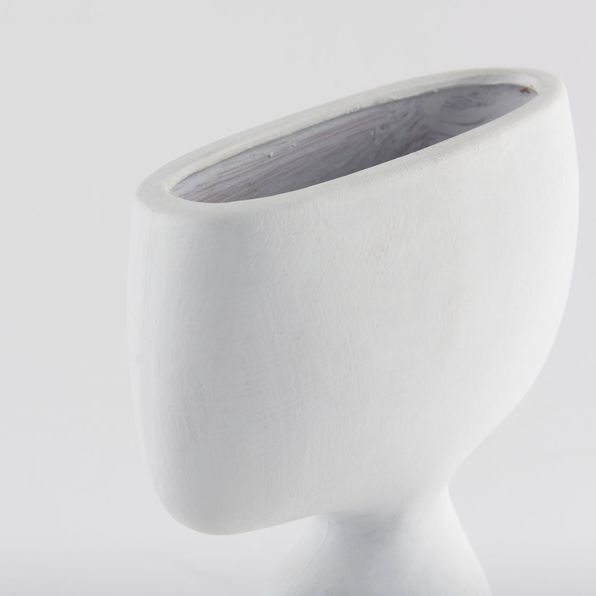 Tatum 11.6H Sculptural White Ceramic Vase from Mercana - Luna Furniture