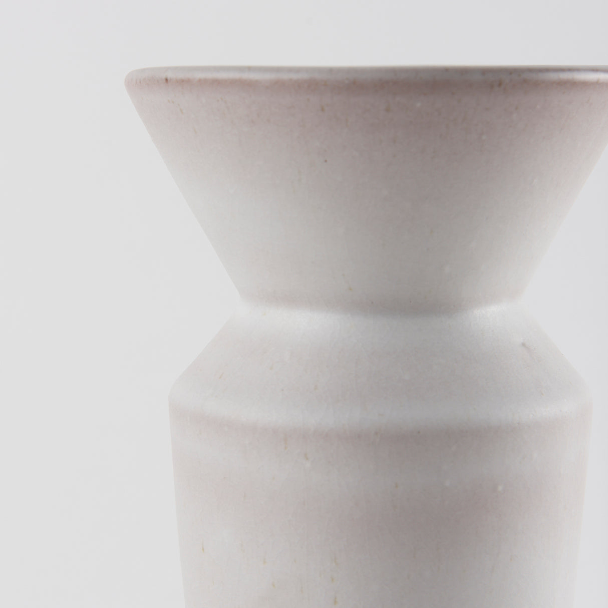 Esme 4.5L x 4.5W x 10.4H Whitewashed Ceramic Vase from Mercana - Luna Furniture