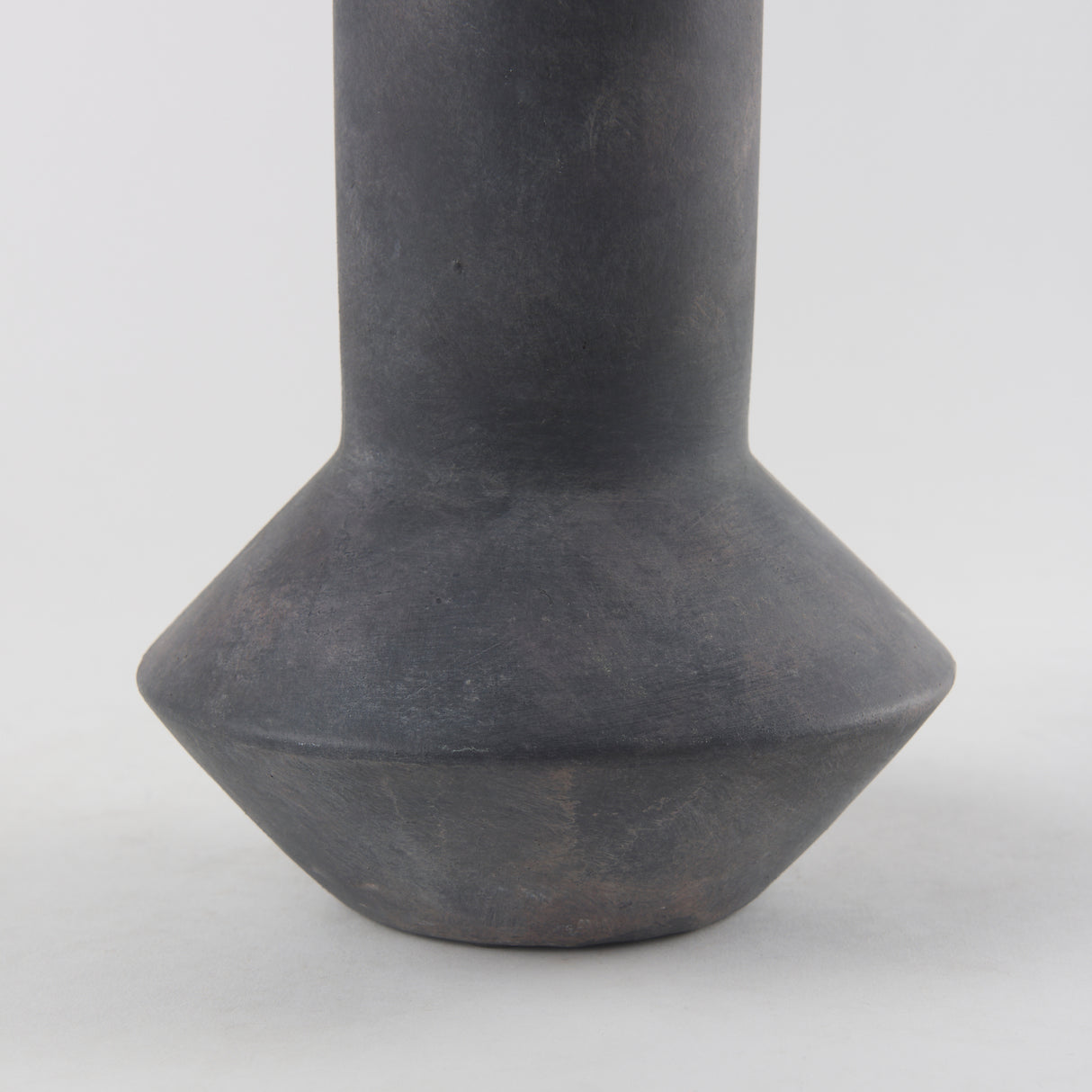 Esme 7.1L x 7.1W x 15.0H Dark Gray Ceramic Vase from Mercana - Luna Furniture