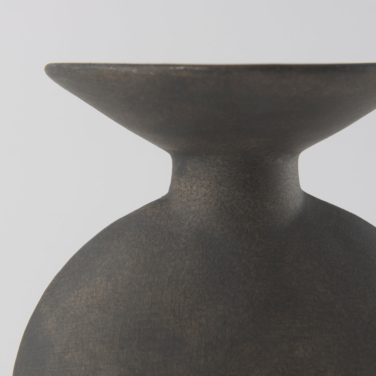 Kaz 6.7L x 5.5W x 11.2H Earthy Brown Ceramic Vase from Mercana - Luna Furniture