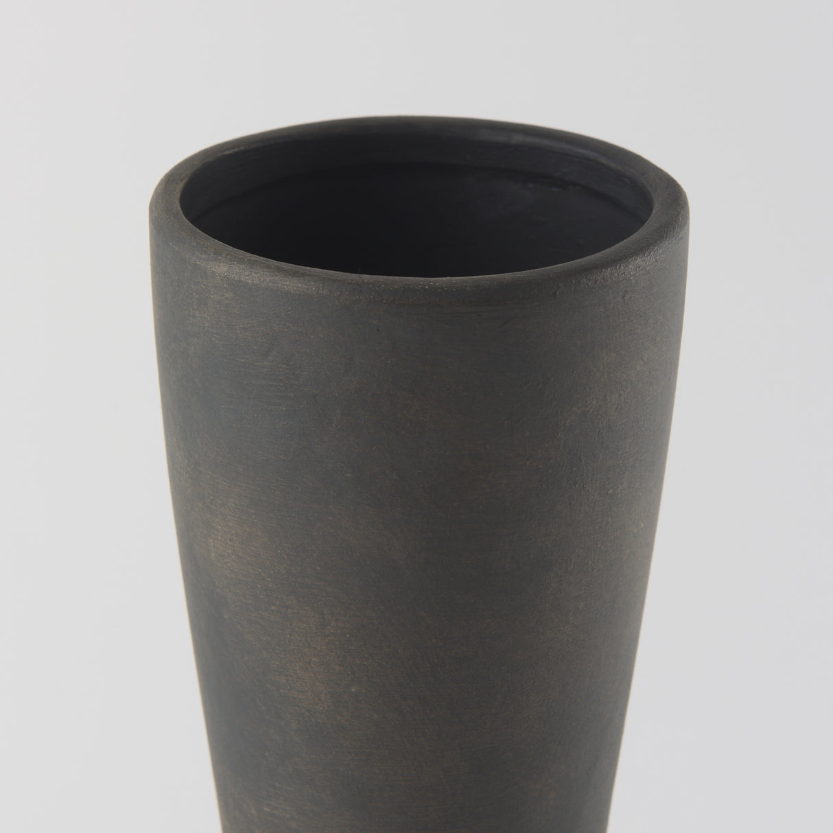 Kaz 8.3L x 3.9W x 16.7H Earthy Brown Ceramic Vase from Mercana - Luna Furniture