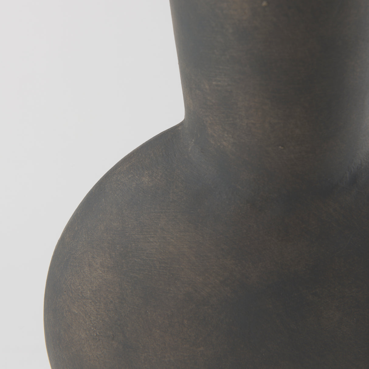 Kaz 8.3L x 3.9W x 16.7H Earthy Brown Ceramic Vase from Mercana - Luna Furniture