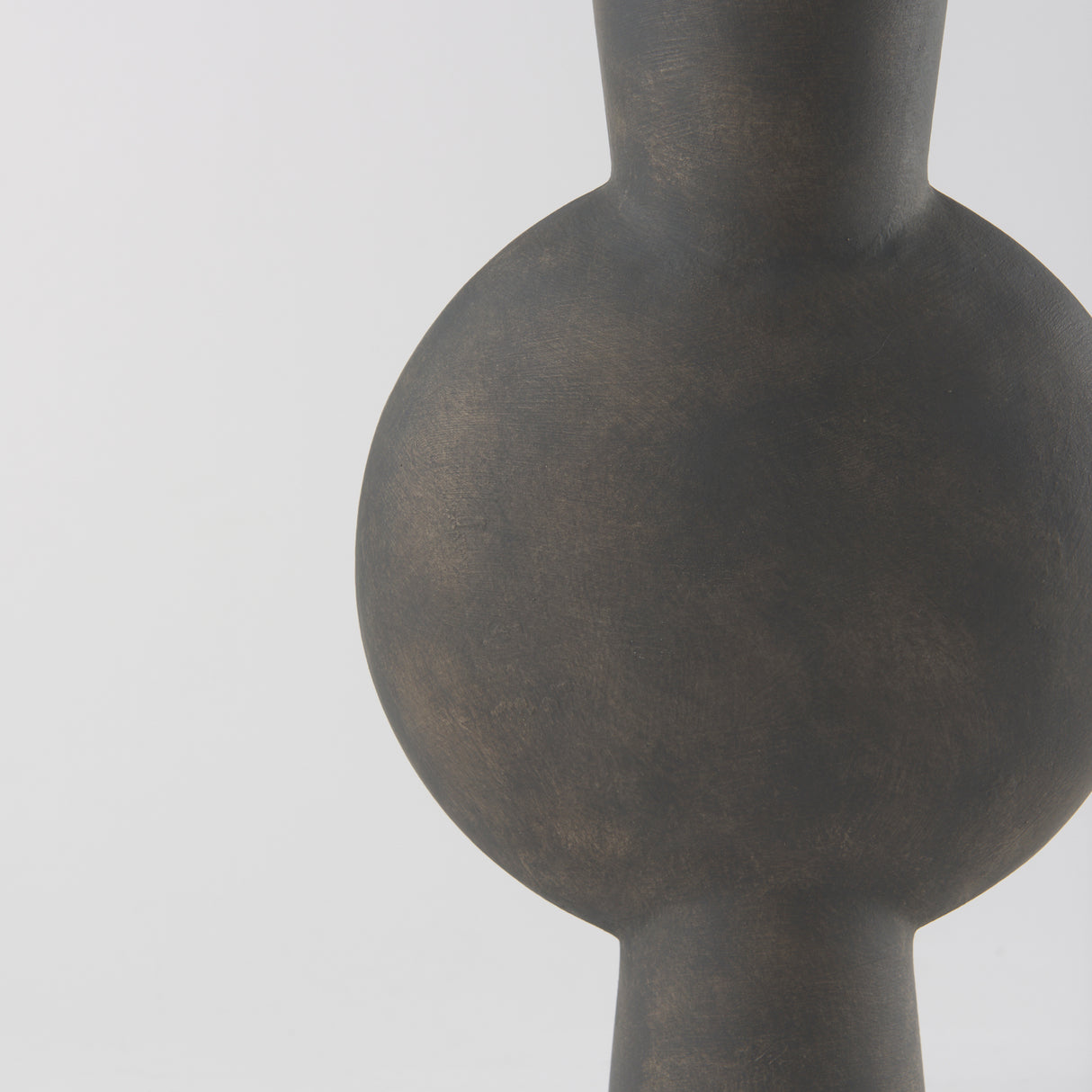 Kaz 8.3L x 3.9W x 16.7H Earthy Brown Ceramic Vase from Mercana - Luna Furniture