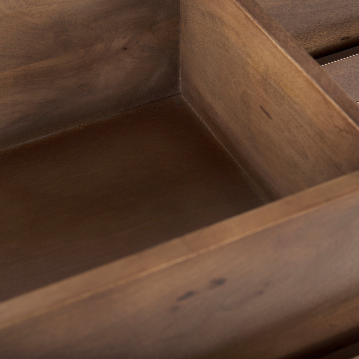 Astrid 71L x 17W x 30.3H Medium Brown Solid Wood 6 Drawer Sideboard from Mercana - Luna Furniture