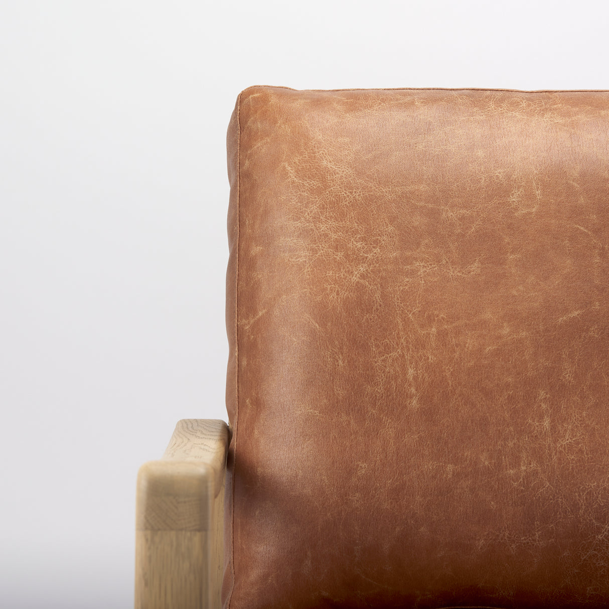 Raeleigh Tan Faux Leather Accent Chair from Mercana - Luna Furniture