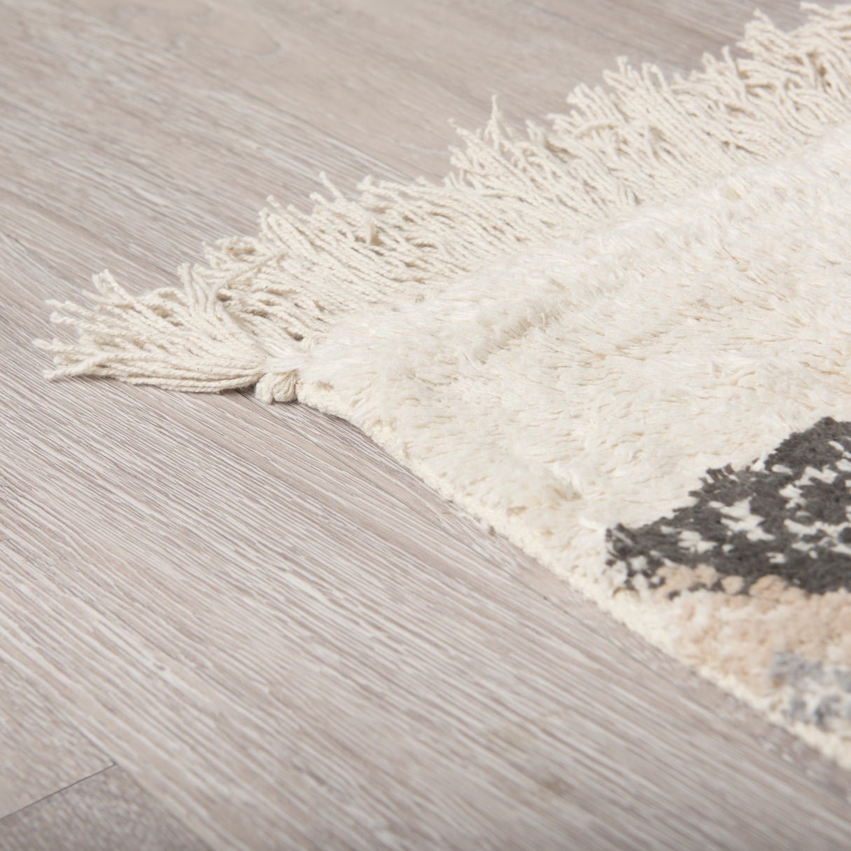 Carla 5x8 Earthy Neutrals Patterned Cotton Area Rug from Mercana - Luna Furniture