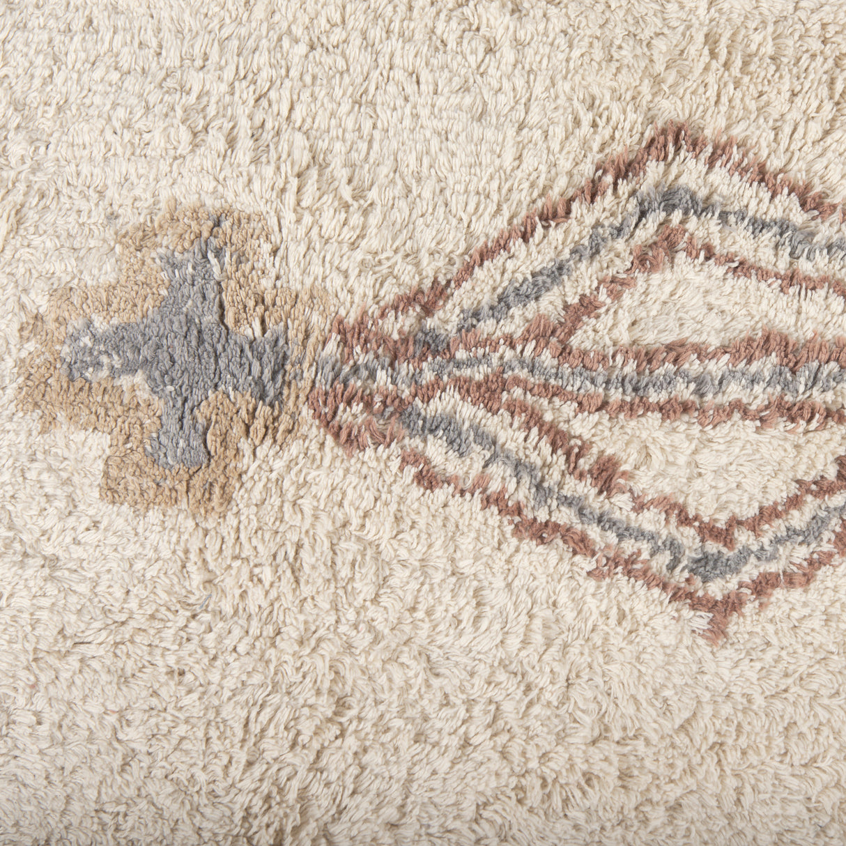 Carla 5x8 Earthy Neutrals Patterned Cotton Area Rug from Mercana - Luna Furniture