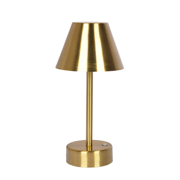 Elegance Plated Brass Rechargeable LED Table Lamp