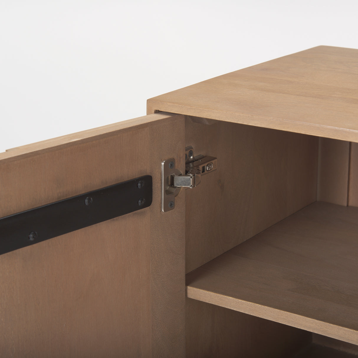 Sable 37.0L x 17.0W x 30.5H Light Brown Wood Accent Cabinet from Mercana - Luna Furniture