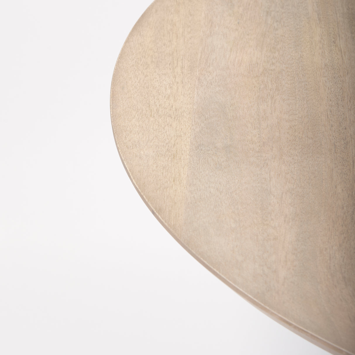 Maxwell 32" Round Light Wood Tabletop & Base w/ Gold Metal Accent Pedestal Bistro Table from Mercana - Luna Furniture