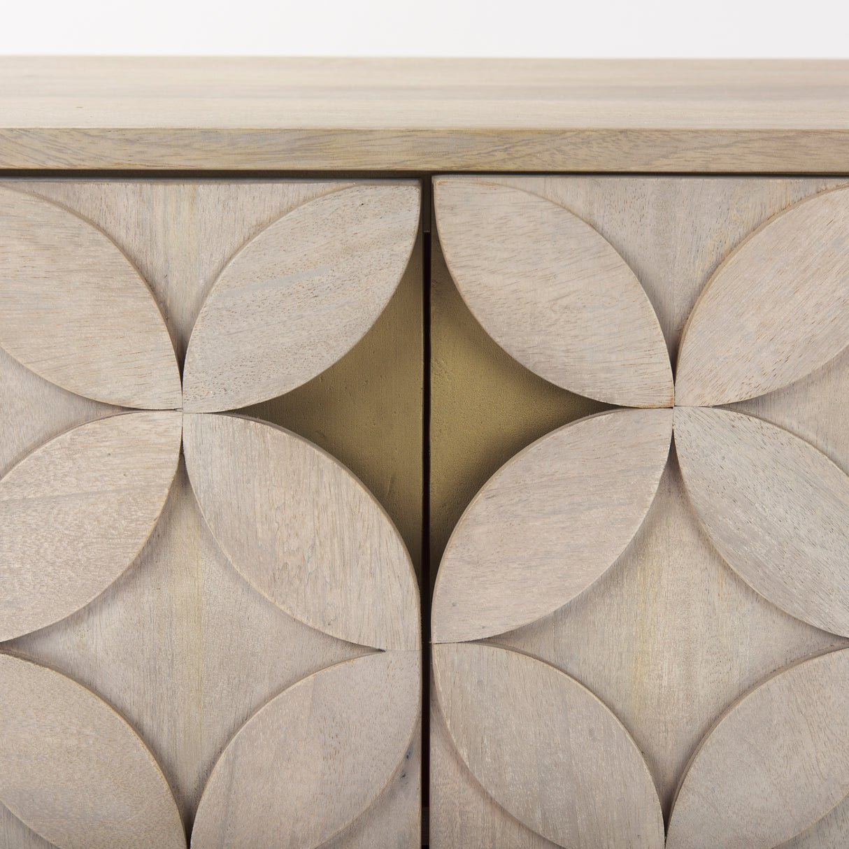 Excelsior 36.0L x 18.0W x 32.5H Light Brown Wood Gold Iron Base Accent Cabinet from Mercana - Luna Furniture