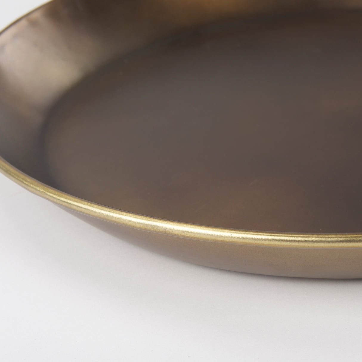 Eagan 20.0L x 20.0W x 1.8H Brass Aluminium Tray Medium from Mercana - Luna Furniture