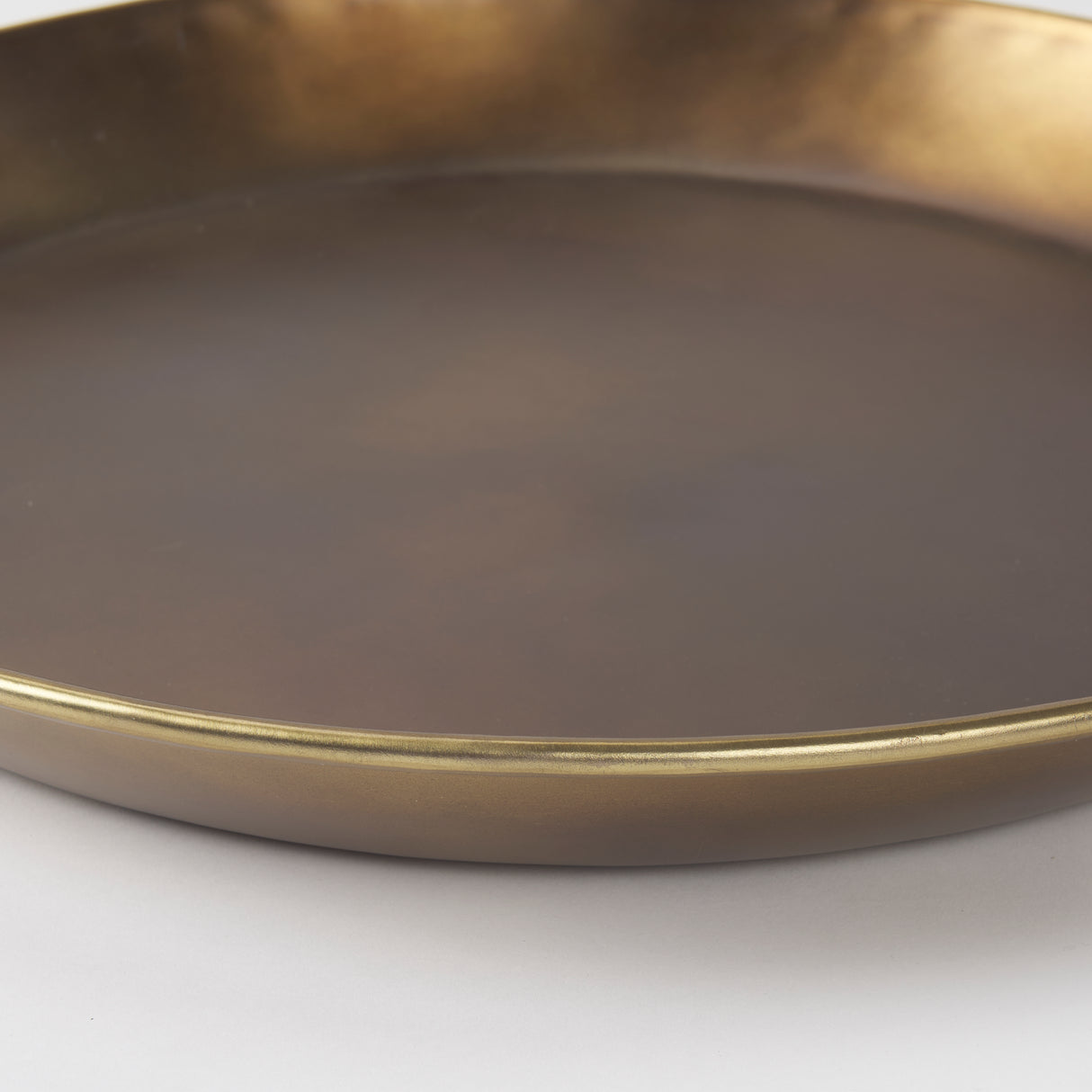 Eagan 20.0L x 20.0W x 1.8H Brass Aluminium Tray Medium from Mercana - Luna Furniture