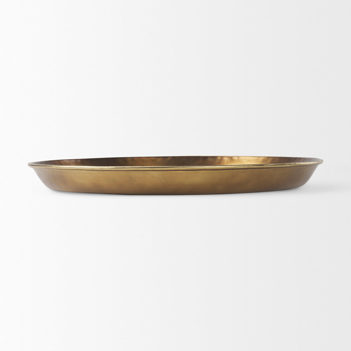 Eagan 24.0L x 24.0W x 2.0H Brass Aluminium Tray Large from Mercana - Luna Furniture