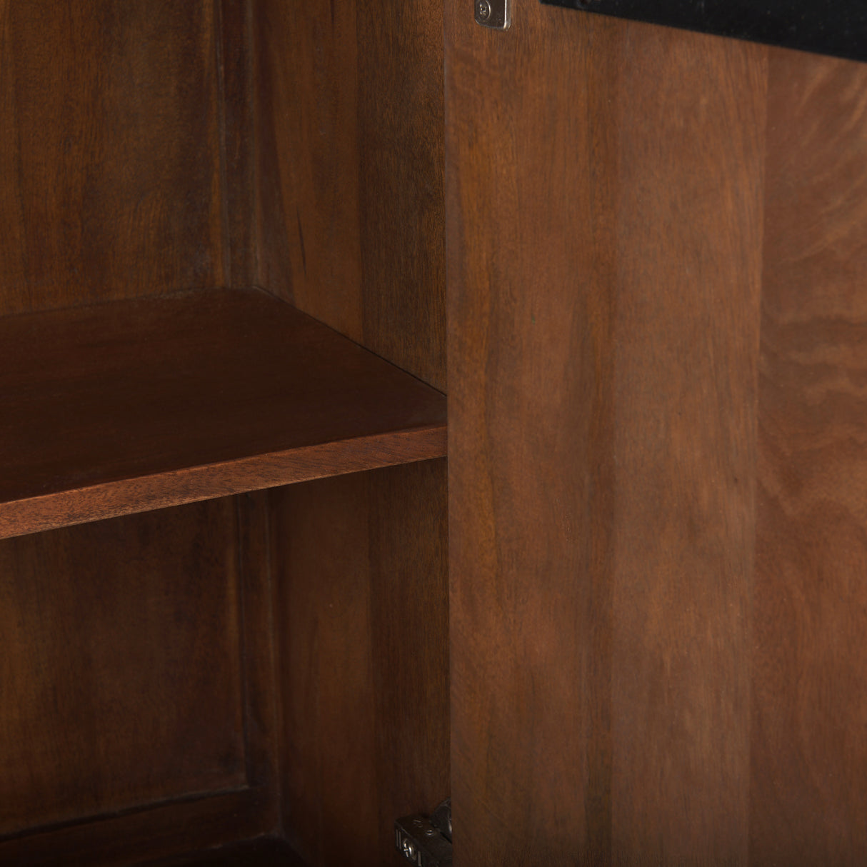 Lance 70.0L x 15.0W x 32.0H Medium Brown Solid Wood Sideboard from Mercana - Luna Furniture
