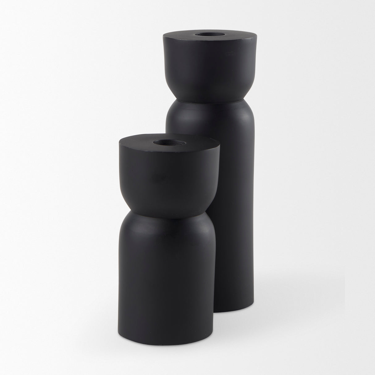 Malta Small Black Metal Candle Holder from Mercana - Luna Furniture