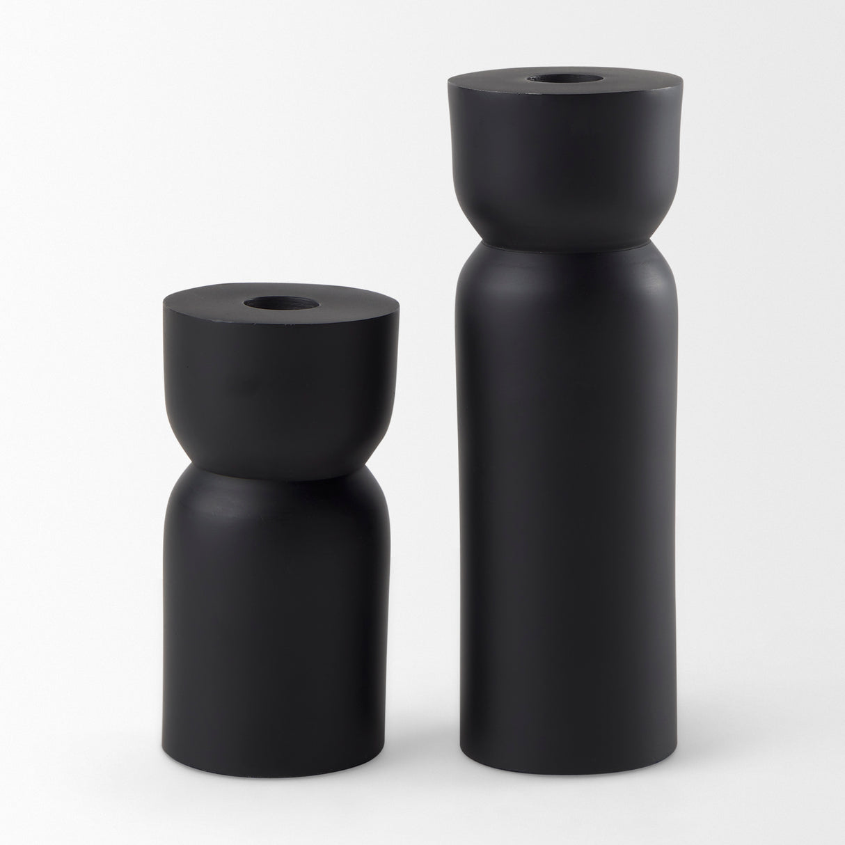 Malta Small Black Metal Candle Holder from Mercana - Luna Furniture