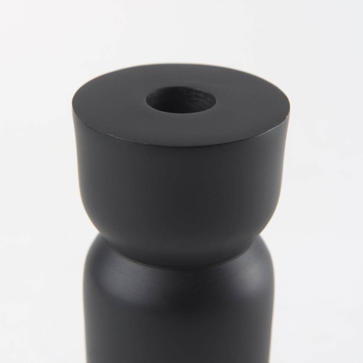 Malta Black Large Metal Candle Holder from Mercana - Luna Furniture