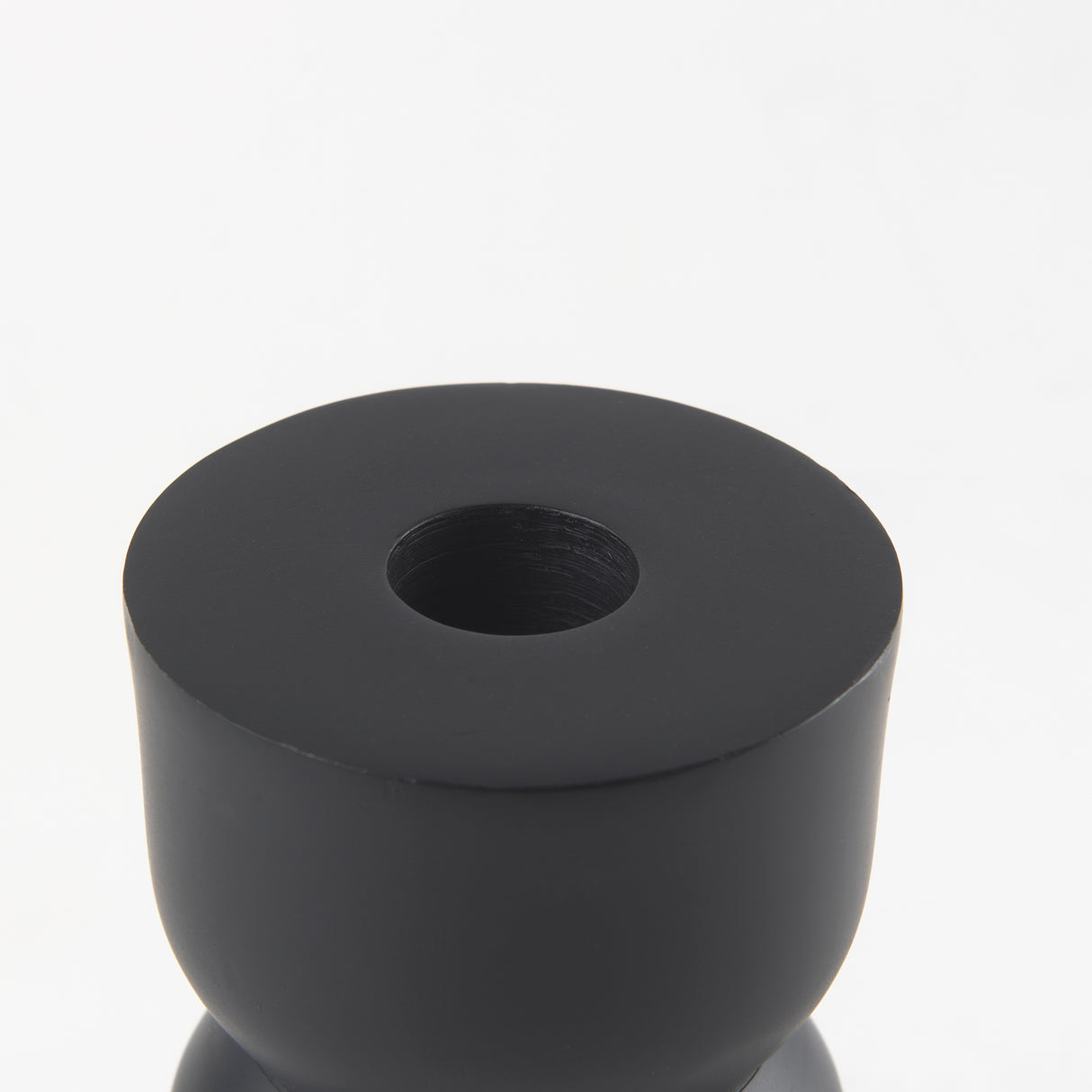 Malta Black Large Metal Candle Holder from Mercana - Luna Furniture