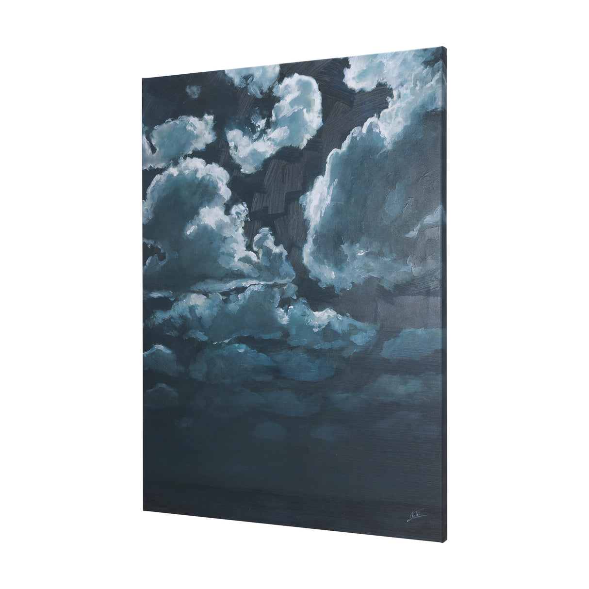 Night cloud II by Mercana Studio a Hand Embellished Textured Canvas from Mercana - Luna Furniture