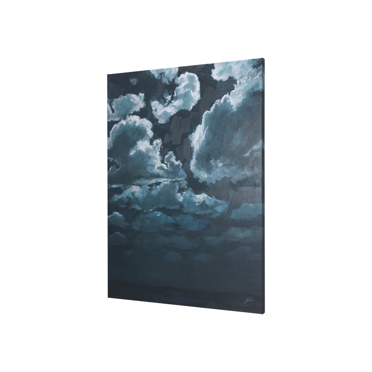 Night cloud II by Mercana Studio a Hand Embellished Textured Canvas from Mercana - Luna Furniture