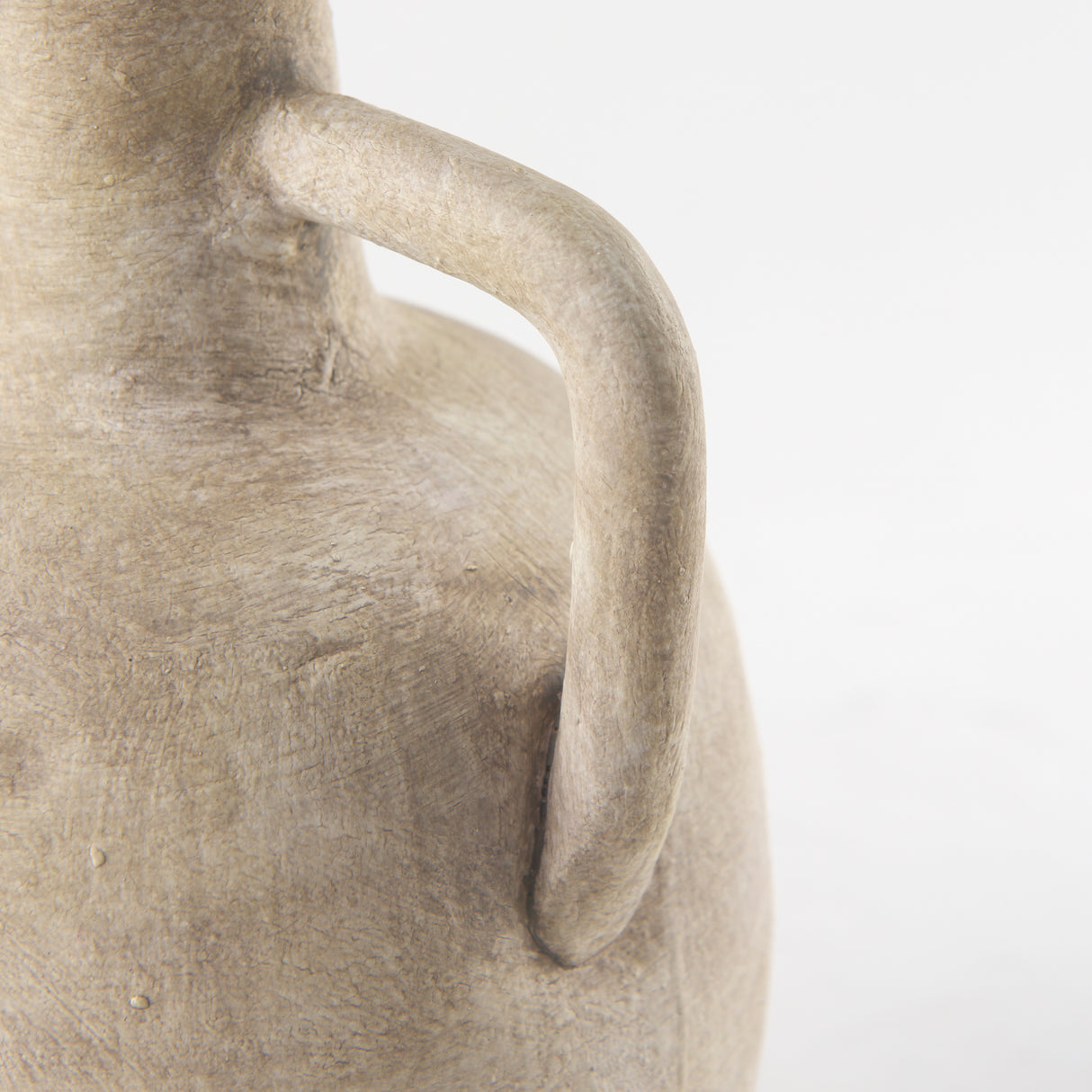 Zenni 5.3L x 5.3W x 9.3H Warm Beige Ceramic Vase from Mercana - Luna Furniture