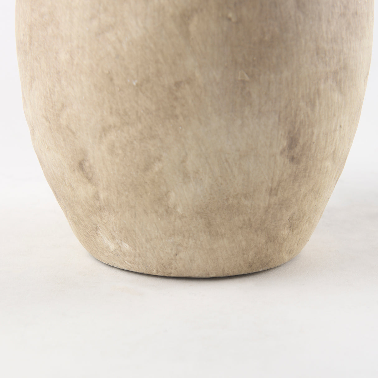 Zenni 6.1L x 6.1W x 12.0H Warm Beige Ceramic Vase from Mercana - Luna Furniture