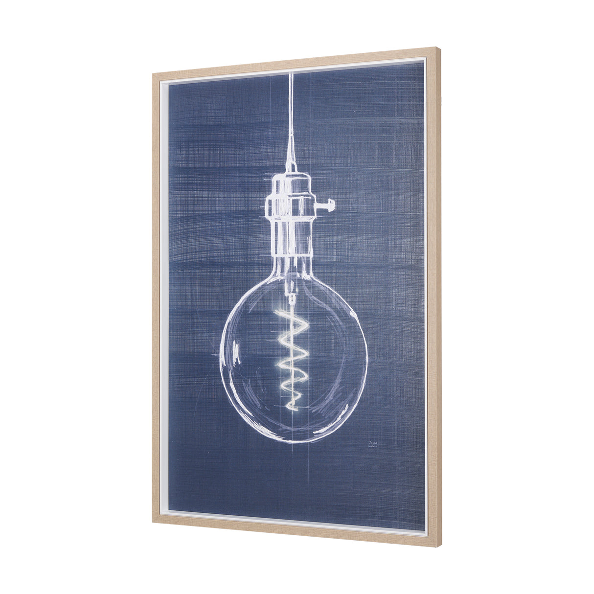 Bright Idea II by Mercana Studio a Hand Embellished Textured Framed Art Print from Mercana - Luna Furniture