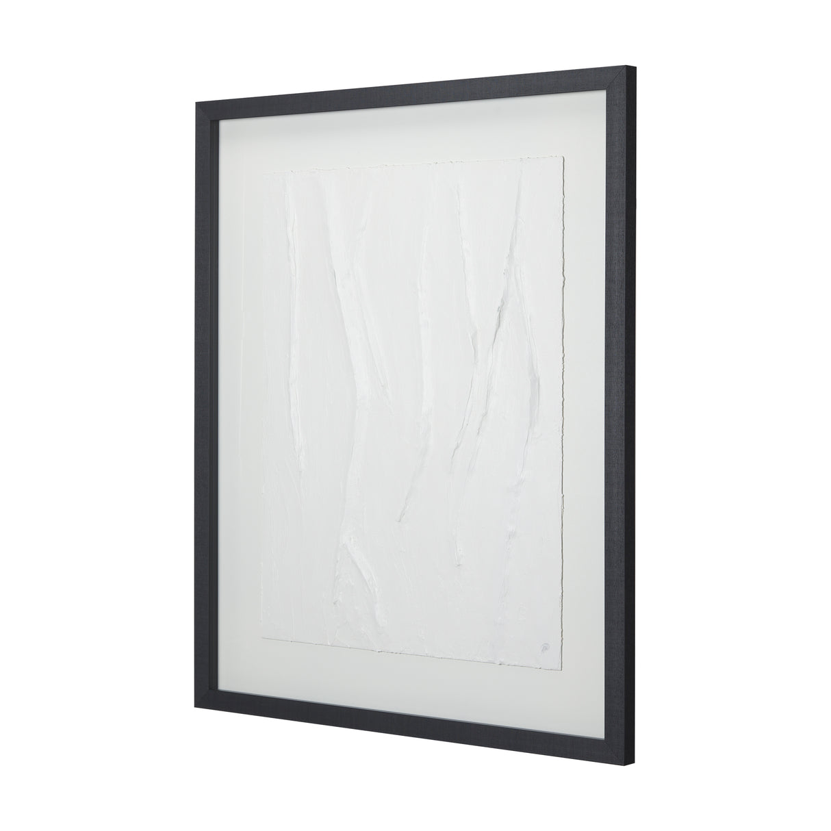 White Vines I by Studio M a handmade Original Framed 3D Textured Artwork under Glass from Mercana - Luna Furniture